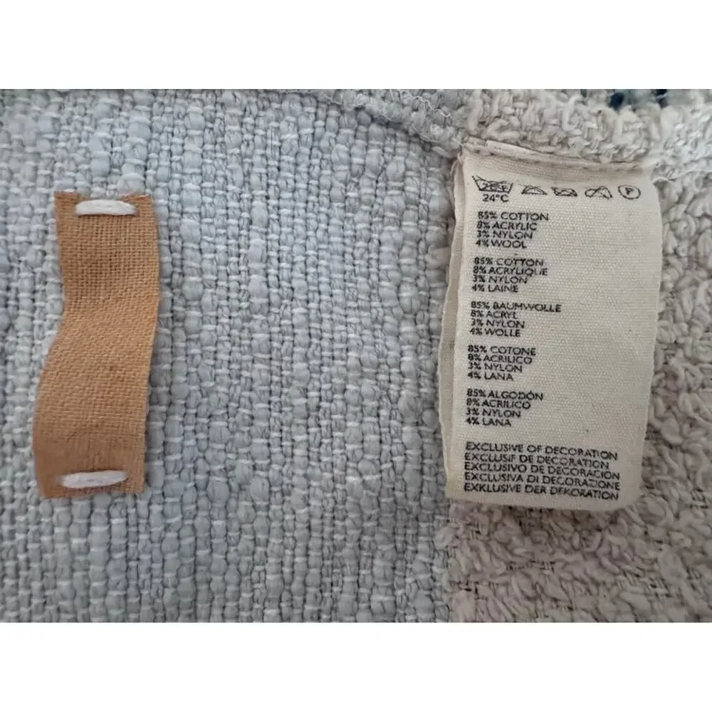 Anthropologie All Roads Design Yucca Tufted Desert Boho Throw Blanket